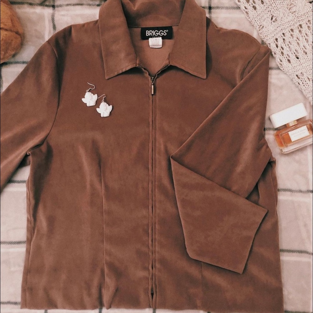 Briggs New York Zip up Blazer Jacket